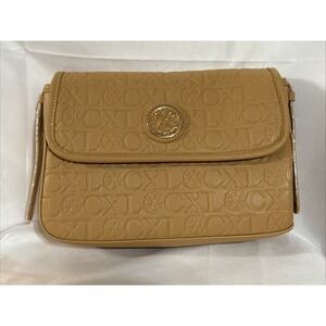 Christian Lacroix Clara Logo Shoulder Bag Toffee NWT MSRP $98